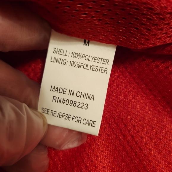 BCG Men's Red and Black Hooded Jacket Size M. - Picture 4 of 11